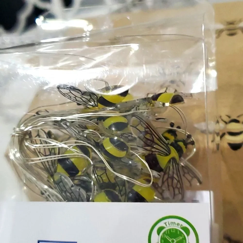 2/$30 1) Battery Operated LED Bee 🐝 String Lights NIB